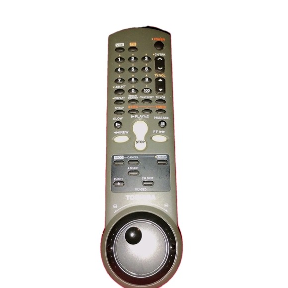 Toshiba Other - Genuine Orig. Toshiba VC-625 VCR Remote Control W625C, W625CF, W627, W625 Toggle